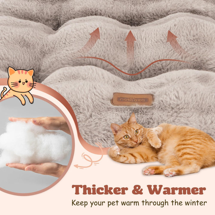 Nobleza Katzenbett, Katzenkissen Flauschig und Weich, Verdickte Katzendecke, Katzensofa Waschbar Rut