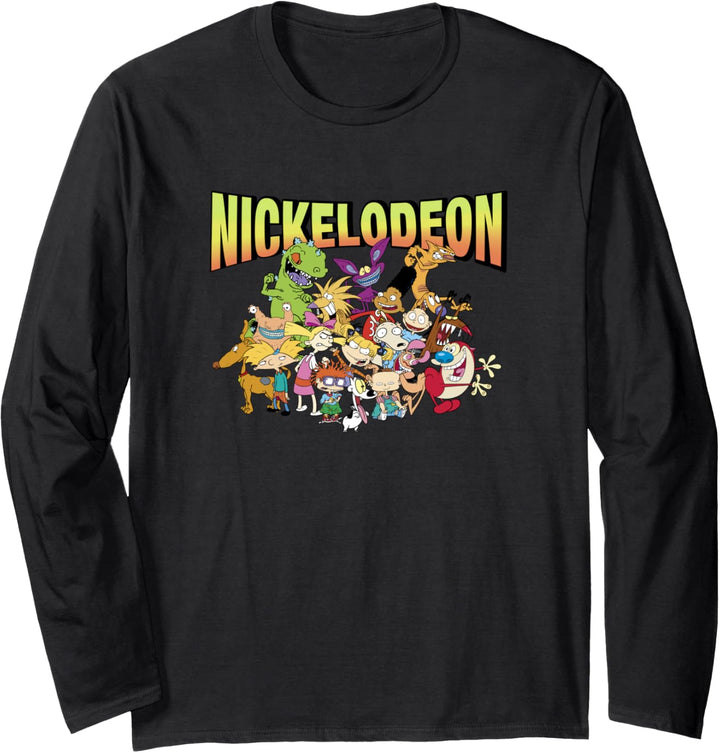 Nickelodeon Group Shot Character Portrait Langarmshirt