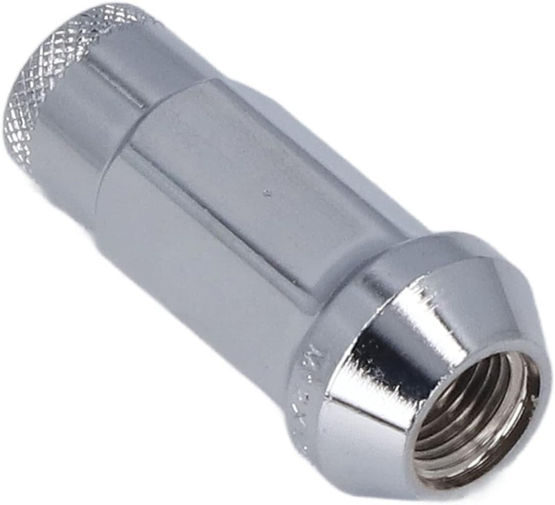 Fydun Radmuttern, Universal 20 STK M12x1,25 Metall Radmuttern Mit Schlüsselhülse(Silber), Silber
