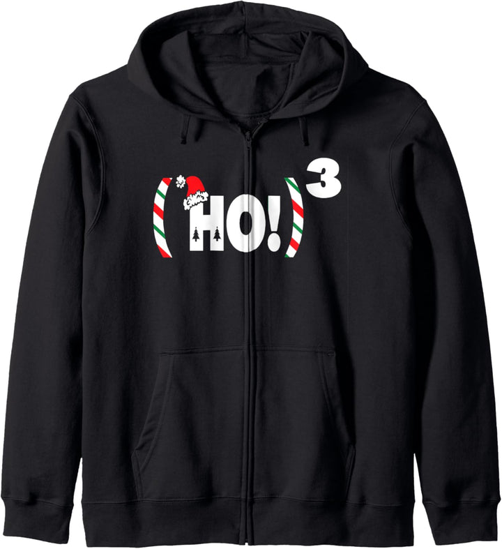 Lustige Weihnachts-Weihnachtsmänner Ho Ho Ho Ho3 Design 2 Kapuzenjacke