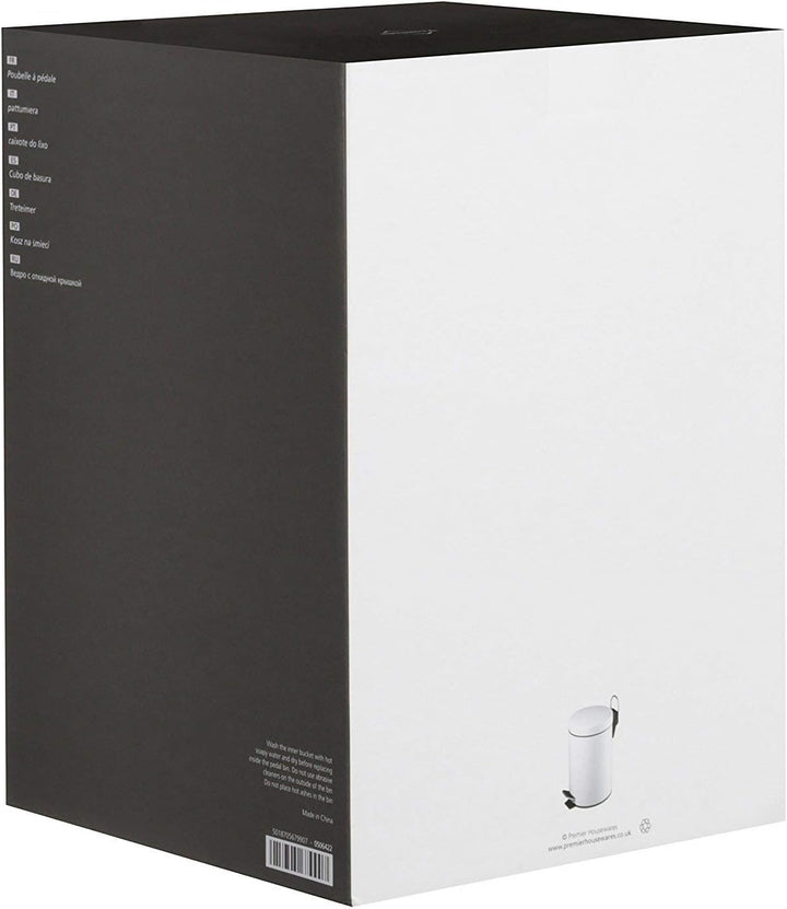 Premier Housewares Treteimer, 3 l, weiss Blanco Treteimer, Blanco Treteimer