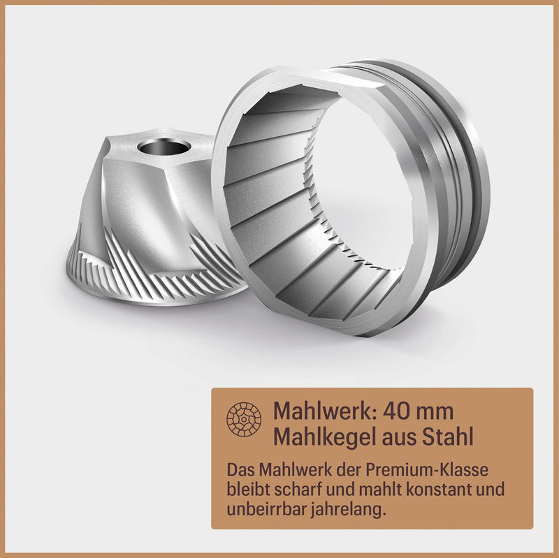 Baratza - Encore 230V Kaffeemühle - Elektrische Kaffeemühle mit Mahlwerk, Weiss, Weiss