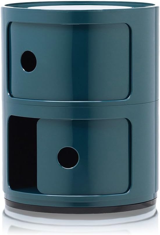 Kartell Componibili, 2 Elements, Blau, Runde Basis 2 Fächer