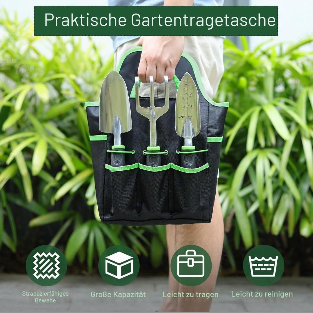 Housolution Gartengeräte Set, 8 PCS Gartenarbeit-Handwerkzeug-Set, Robust Aluminiumlegierung Gartena