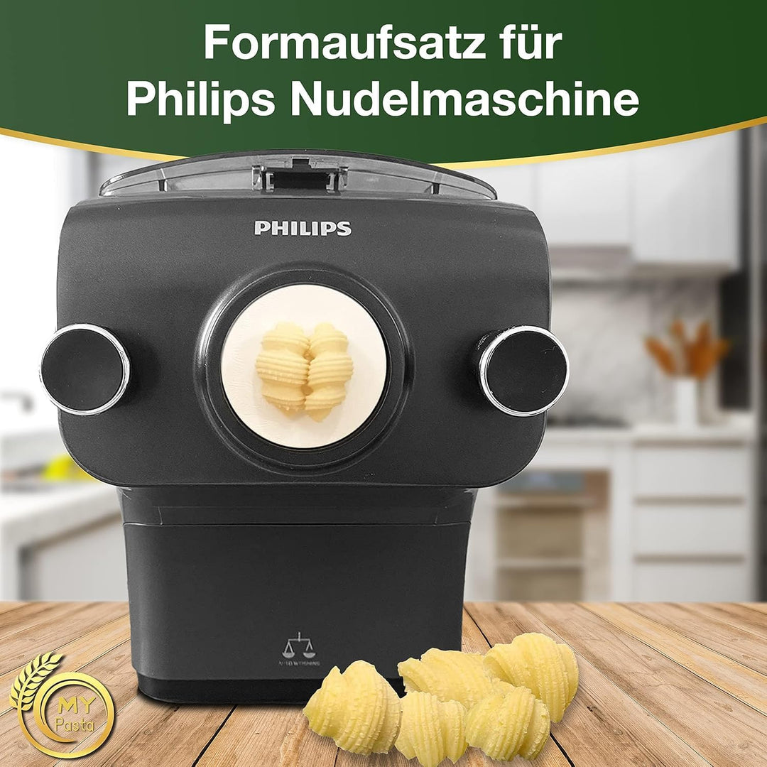 MY PASTA – Gnocchi Sugo - gestreifte Muscheln – Nudelmaschinen-Scheibenmatrizen | Advance Pasta-Sche
