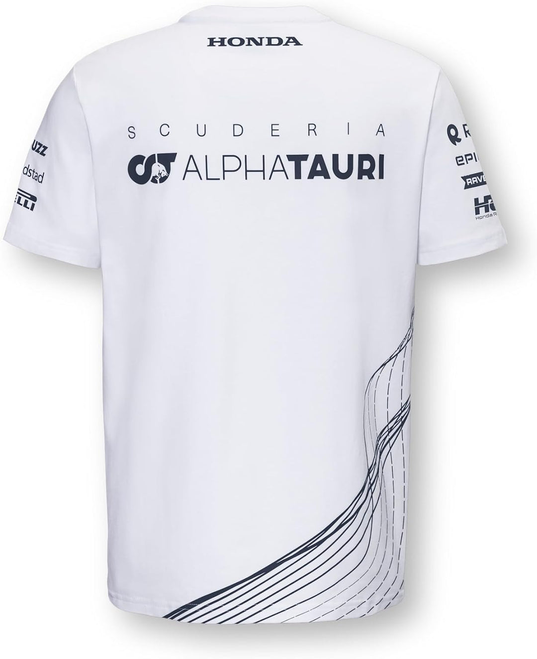 Scuderia AlphaTauri Official Teamline T-Shirt, Herren - Original Merchandise XXL Weiss, XXL Weiß