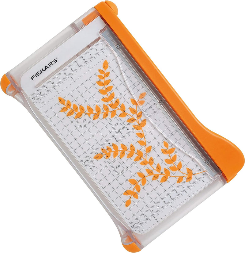 Fiskars Hebelschneidemaschine, Papierschneidemaschine A5, Mit Fingerschutz, 1003922 Hebel A4/A5, Heb