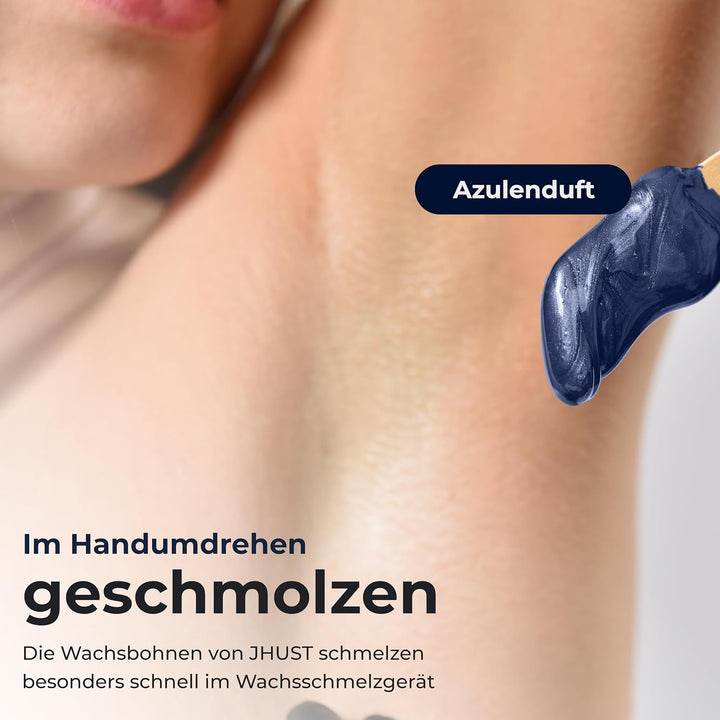 Heisswachs Perlen für Enthaarung, Waxing Bohnen für Körper, Intim &amp; Gesicht, Warmwachs ohne Streifen