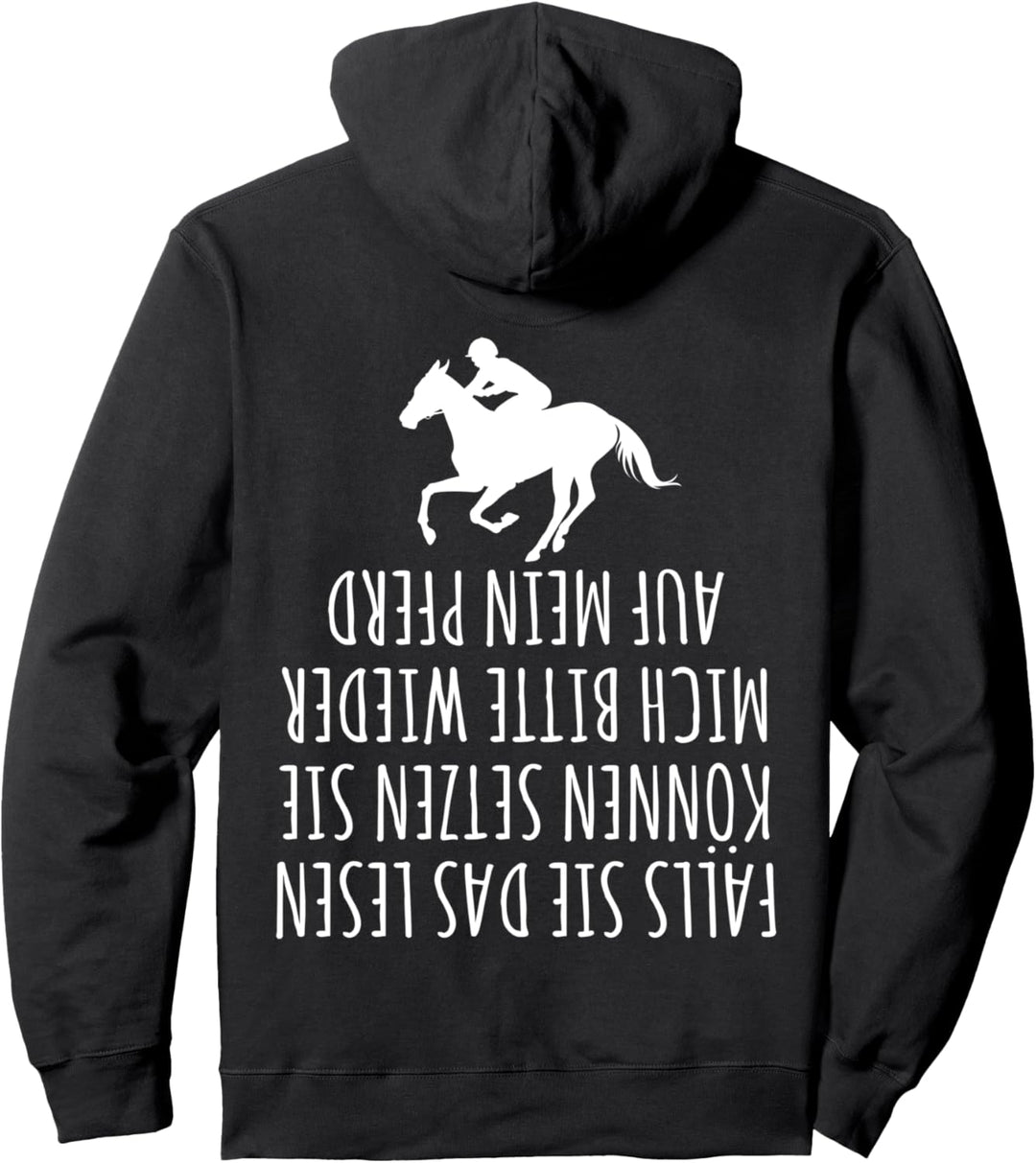 Reiterspruch Bitte Helfen Sie Mir Aufs Pferd Pferde Geschenk Pullover Hoodie