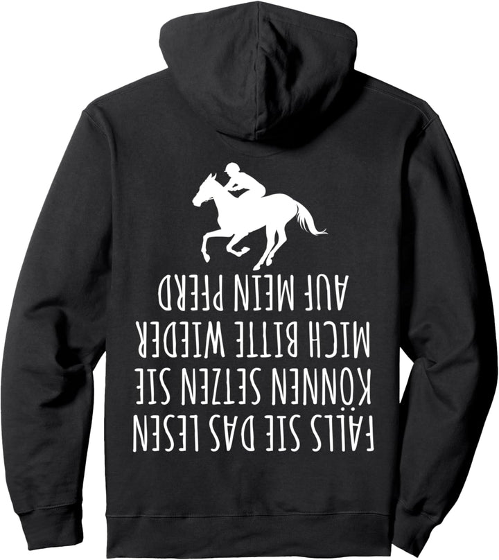 Reiterspruch Bitte Helfen Sie Mir Aufs Pferd Pferde Geschenk Pullover Hoodie
