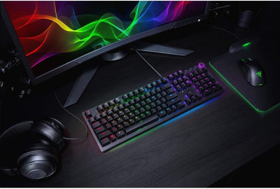 Razer Huntsman Elite Mechanische Gaming-Tastatur, Opto-Mechanische Taste, UK-Layout, Hunstman Elite