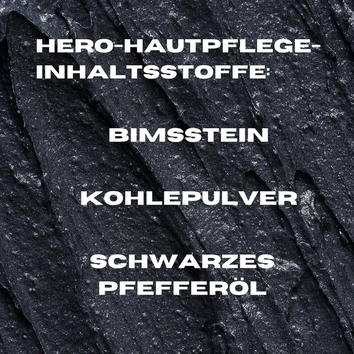 ManCave Body Scrub Körperpeeling Blackspice 500 ml für Männer, Warmes, Holziges Aroma, Reinigung und