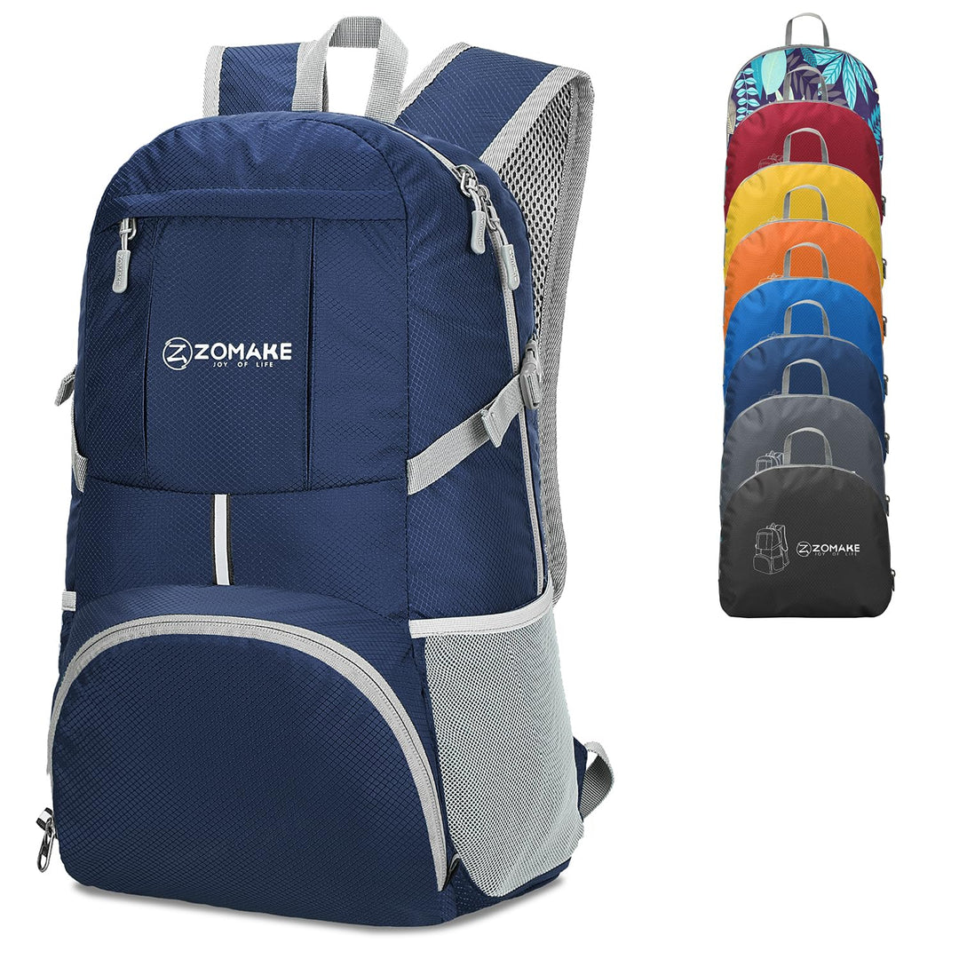 ZOMAKE 35 L Leicht Faltbarer Rucksack Packbare Backpacks, Kleiner Rucksäcke Wanderrucksack Wasserdic