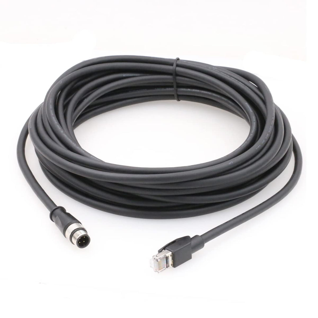 SZRMCC M12 4-Pin auf RJ45 Stecker Industrial Ethernet Abgeschirmtes Kabel Cat5e Hochflexibles Indust