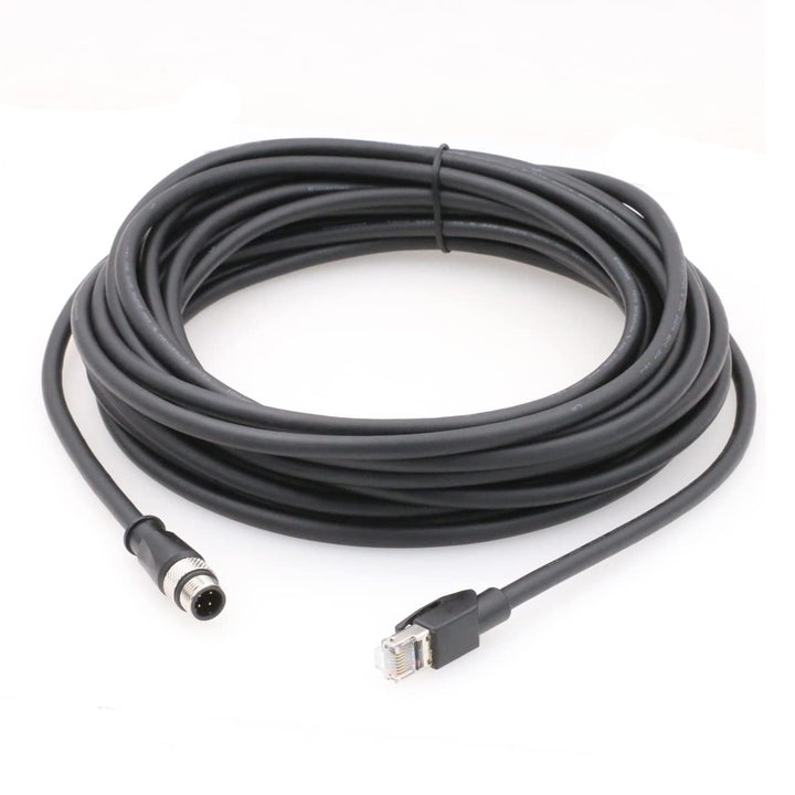 SZRMCC M12 4-Pin auf RJ45 Stecker Industrial Ethernet Abgeschirmtes Kabel Cat5e Hochflexibles Indust