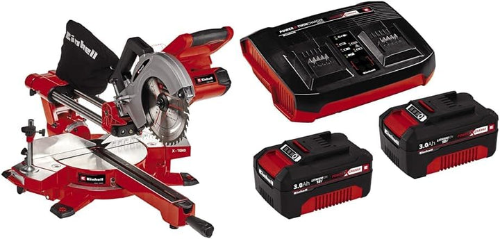 Einhell Akku-Zug-Kapp-Gehrungssäge TE-SM 36/210 Li Power X-Change (36 V, Li-Ion, leichtgängige Zugfu