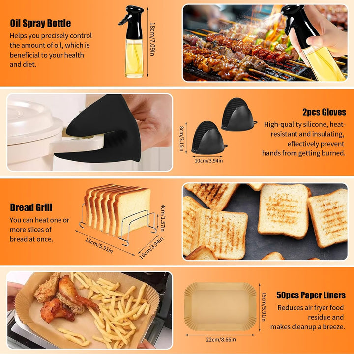 Ninja Heissluftfritteuse Zubehör, Airfryer Zubehör für Ninja Foodi Max Dual Zone Heissluftfritteuse