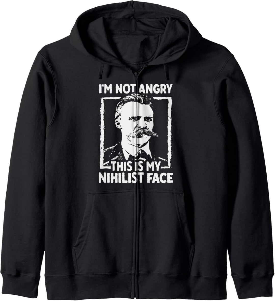 Philosoph Nietzsche Nihilist Design für Philosophiestudenten Kapuzenjacke