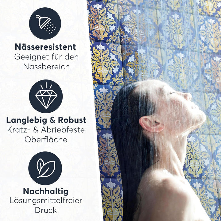 Fliesenmosaik Fliesenfolie - CREATISTO Fliesensticker I Dekoaufkleber Fliese Folie Sticker Aufkleber