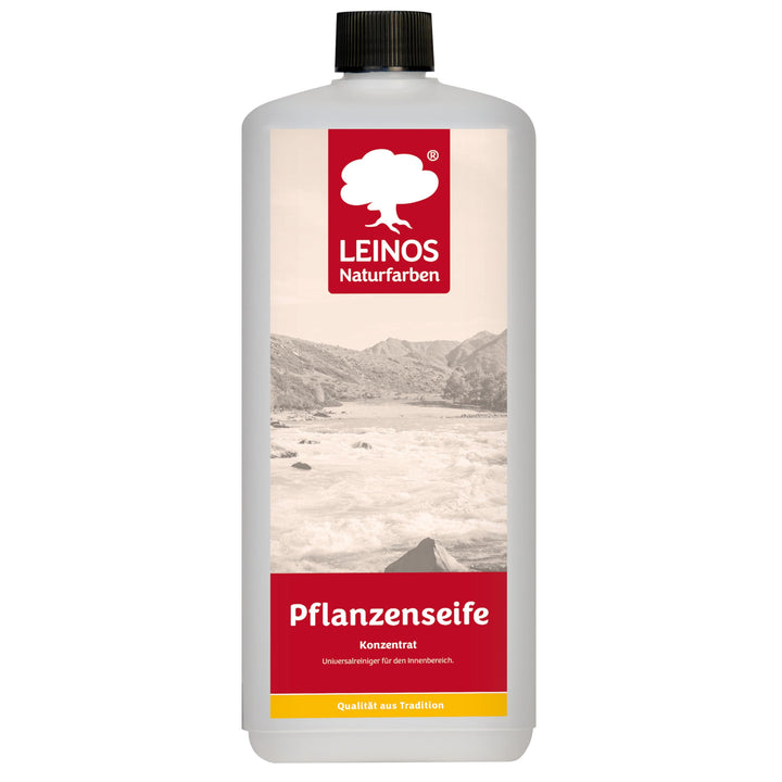 LEINOS Pflanzenseife 1 L– Rückfettender Universalreiniger für geölte, gewachste, lackierte Holzfläch