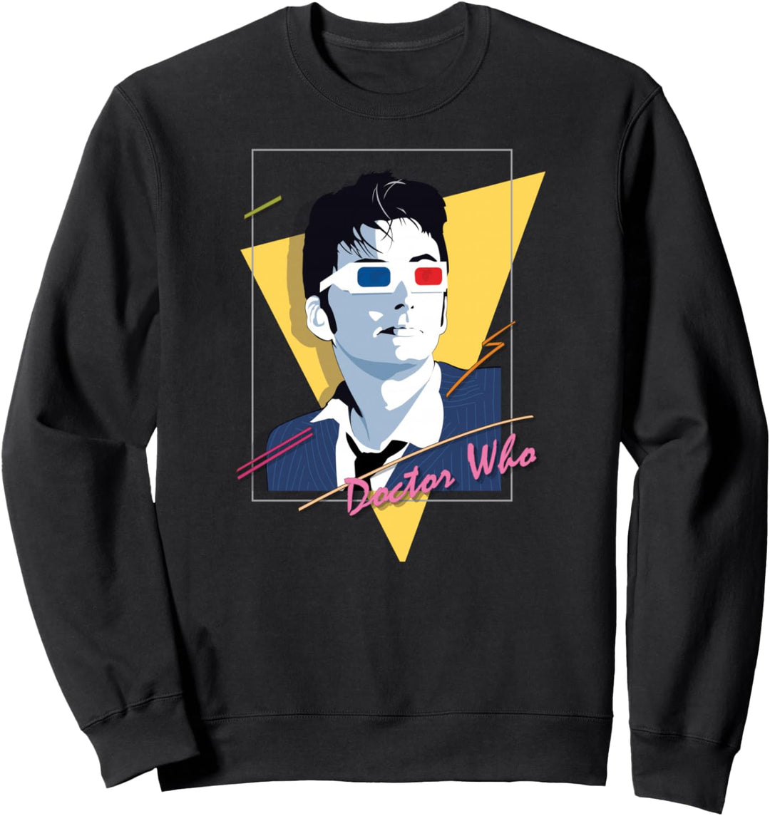 Doctor Who 80s Tenant Nagellicht Sweatshirt