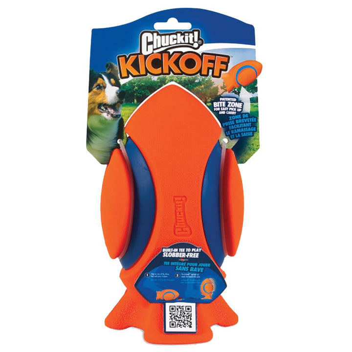 Chuckit! Kick Off Hundespielzeug, interaktives schwimmendes Fussball-Hundewurf- oder Kick-Spielzeug,