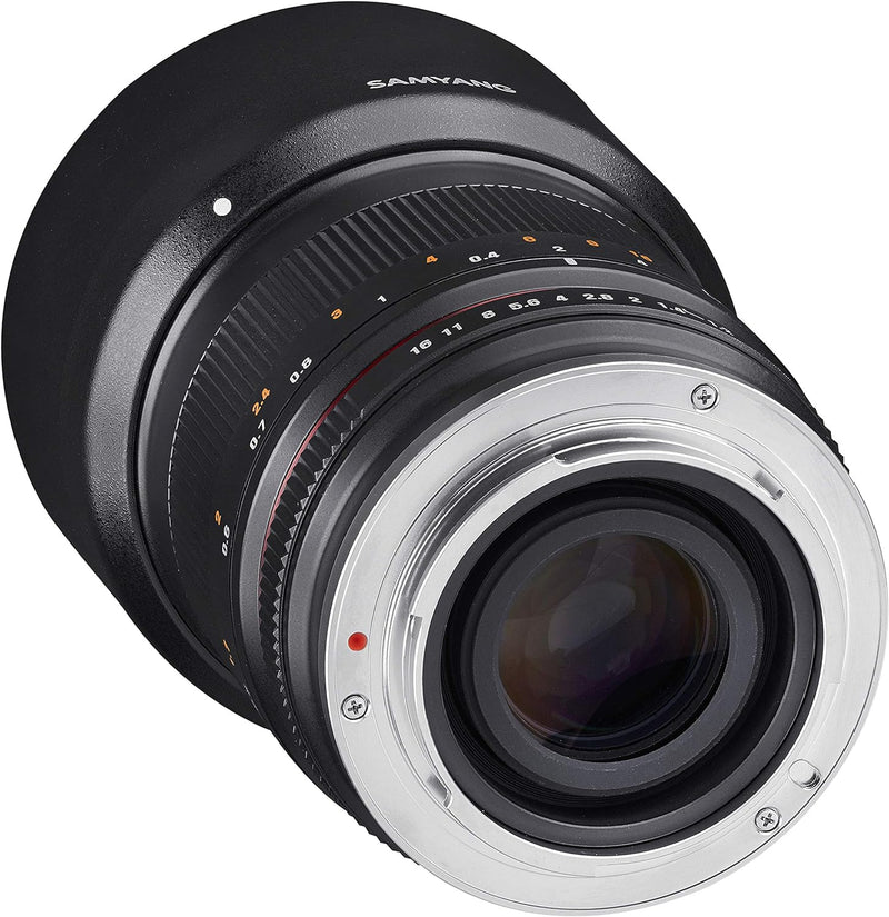 SAMYANG 7721 MF 50mm F1.2 APS-C Fuji X schwarz - manuelles Foto Objektiv mit 50mm Festbrennweite für