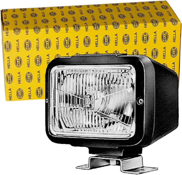 HELLA - Halogen-Hauptscheinwerfer - 12/24V - Referenzzahl: 17.5 - Bügelbefestigung/Anbau - Stecker: