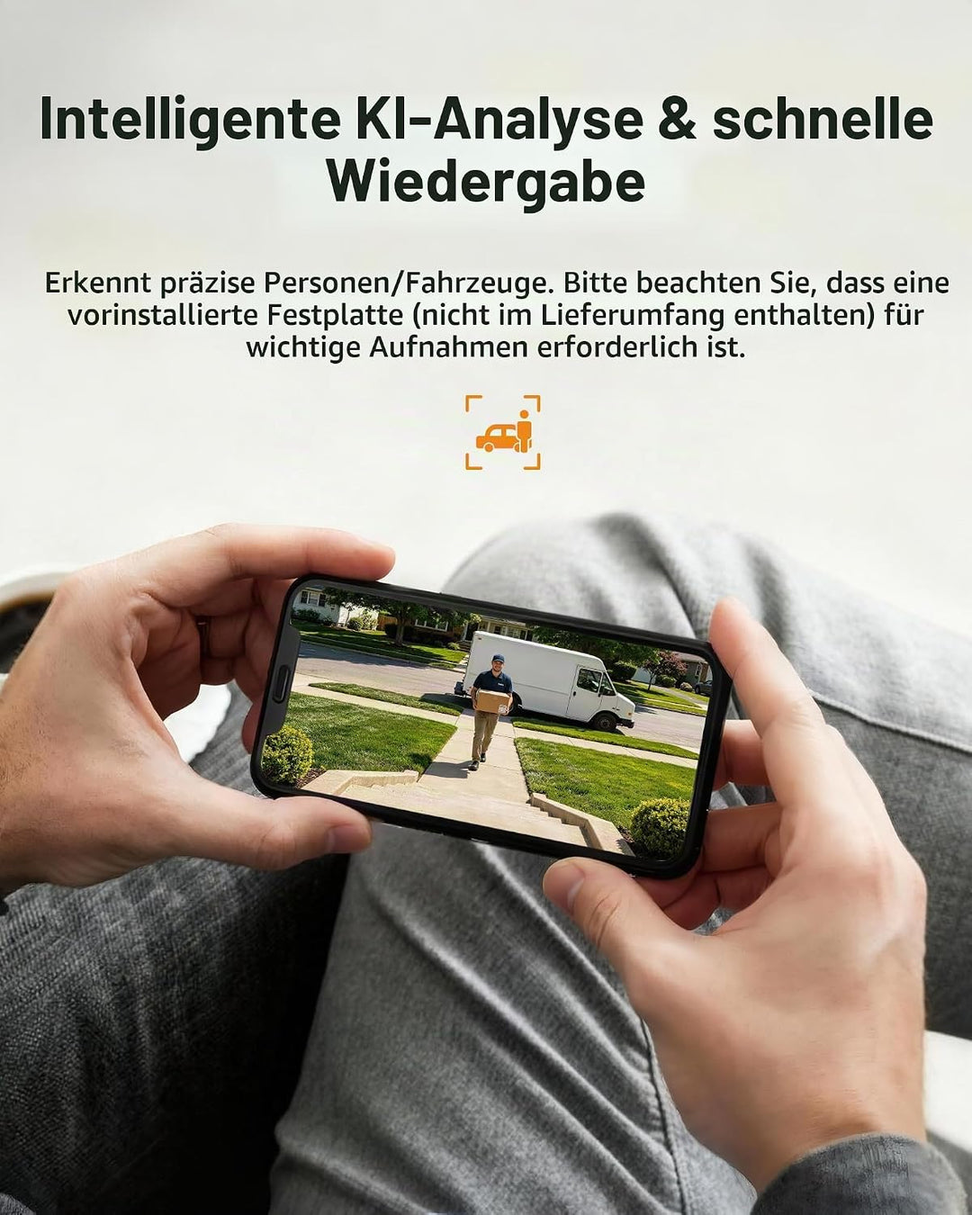 1080P HD Videoüberwachung System 8CH H.265+ 1080P DVR Recorder mit 4X 2MP Aussen Dome Kamera Set ohn