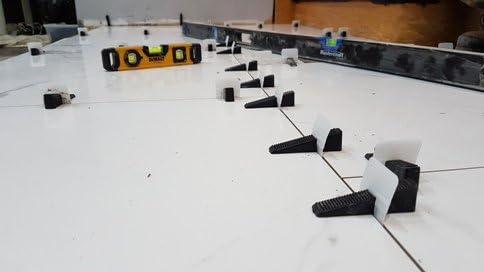 Zuglaschen Nivelliersystem Peygran 2mm schwarz 100 Stück 1/12 Zoll (2 mm): 100 Clips, 1/12 Zoll (2 m