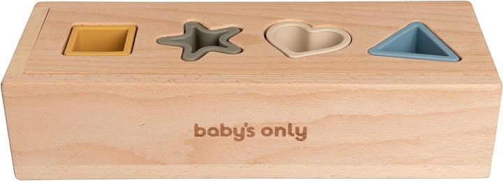 BO Baby's Only - Puzzle-Box Sortierspiel Earth - Motorikspielzeug Baby - Bunte Montessori Holzspielz