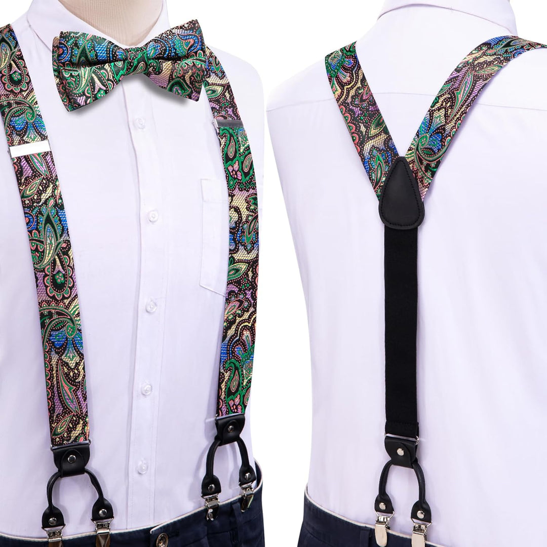 Dubulle Herren-Krawatte mit Paisely-Blumenmuster, Seidenkrawatte für Herren, gestreift, Krawatte und