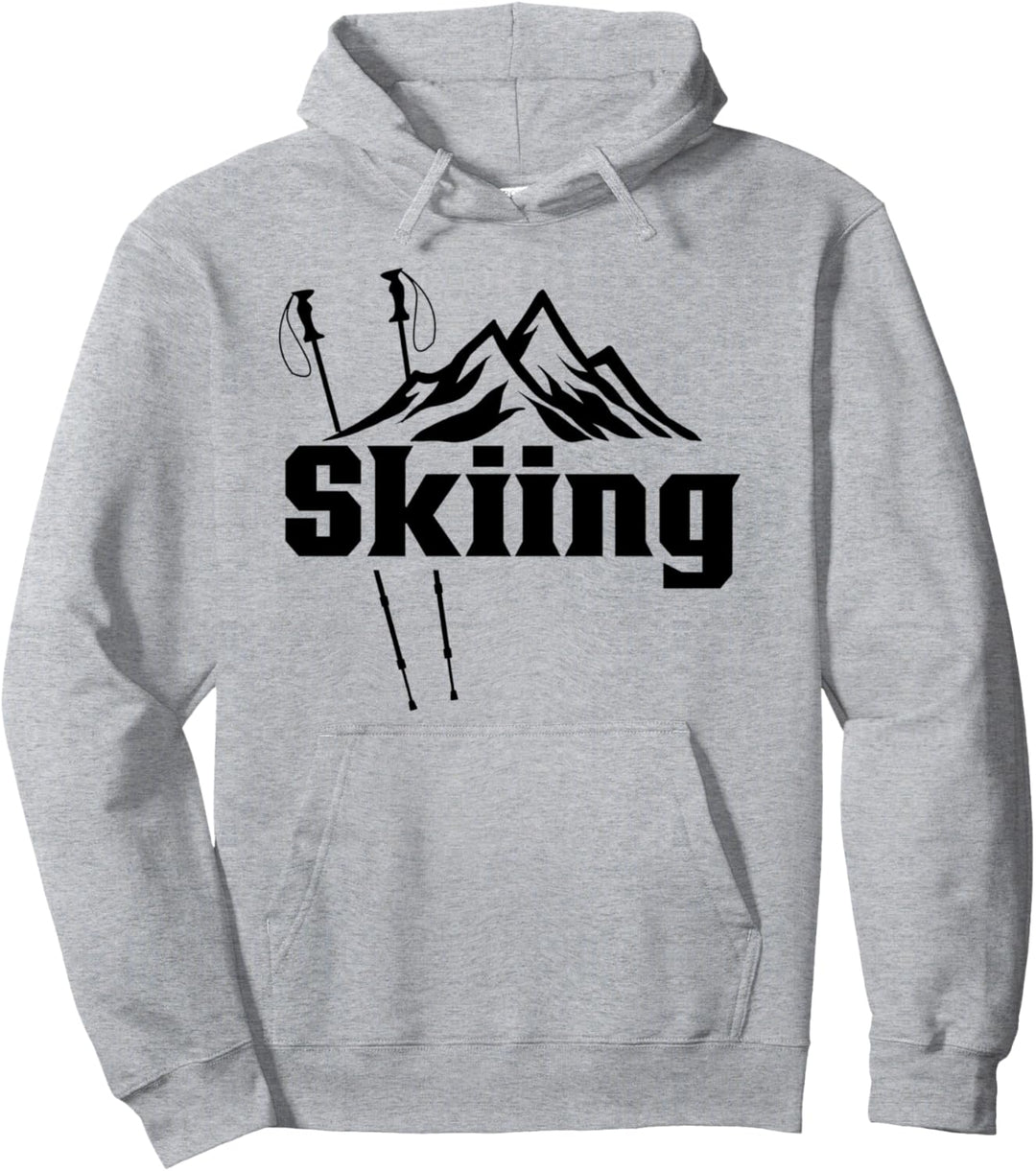Skifahren Skiurlaub Ski Skier Skifahrer Pullover Hoodie