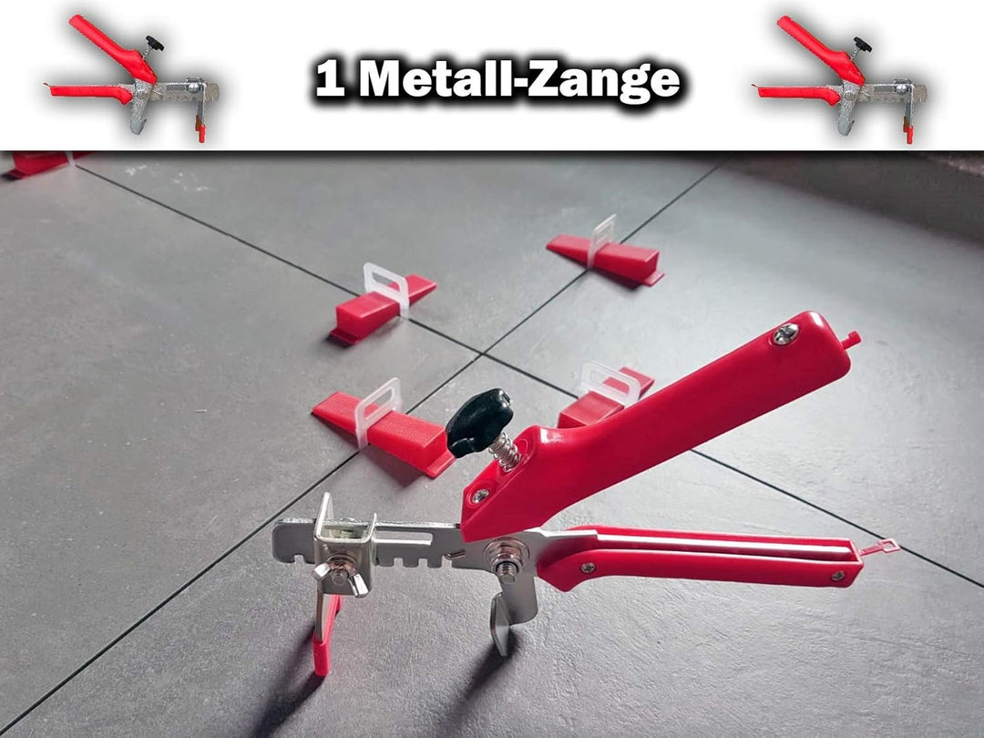 1 Zange - EXTRA HOHE Zuglaschen für Fliesenstärken von 25mm bis 35mm - KACHEL GOTT®- Fugenbreite 3mm