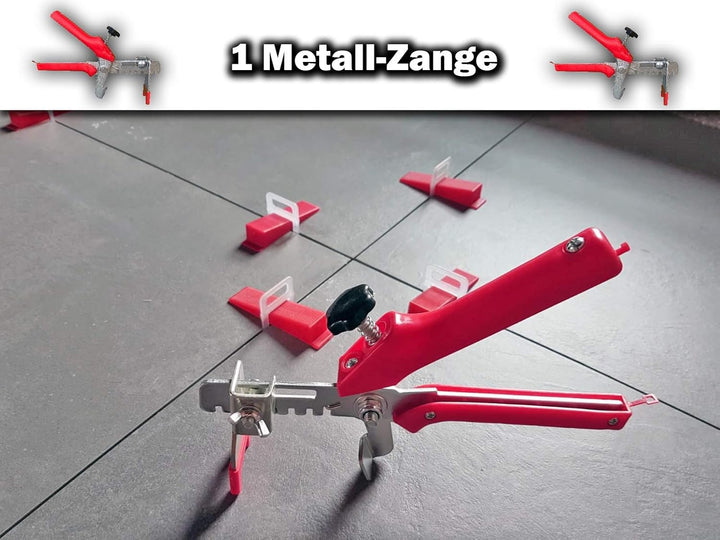1 Zange - EXTRA HOHE Zuglaschen für Fliesenstärken von 25mm bis 35mm - KACHEL GOTT®- Fugenbreite 3mm