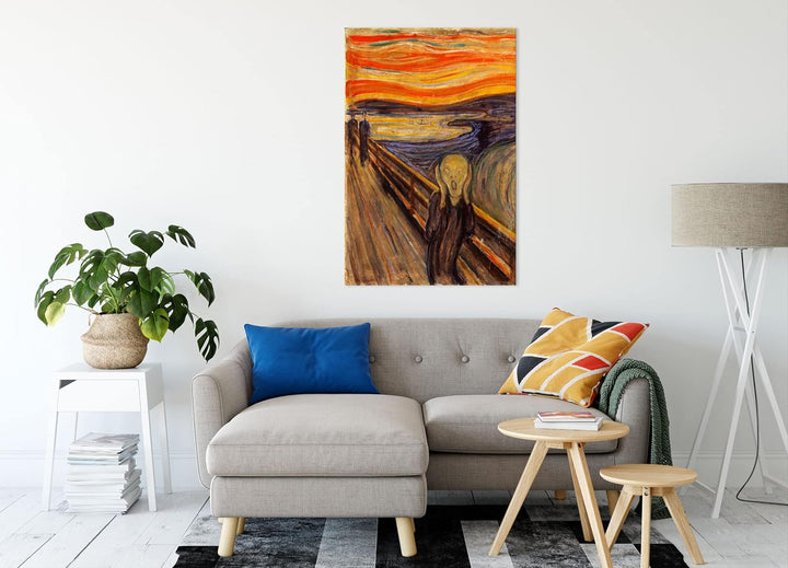 Generisch Edvard Munch - Der Schrei I als Leinwandbild/Grösse: 100x70 cm/Wandbild/Kunstdruck/fertig