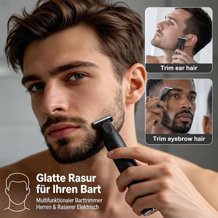 Intimrasierer Mann, Barttrimmer Herren, Rasierer Herren Elektrisch multifunktional Körperrasierer Ty
