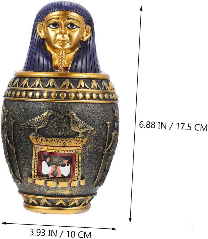 BESPORTBLE Kanopenkrug Luftdichte Müslibehälter Ägypten Reise Souvenirs Dekorative Kanopenskulptur O