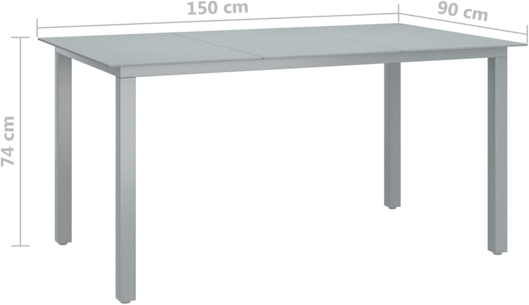 Susany 7-TLG. Aluminium Sitzgruppe Garten-Essgruppe Gartenset Essgruppe Gartengarnitur Sitzgarnitur
