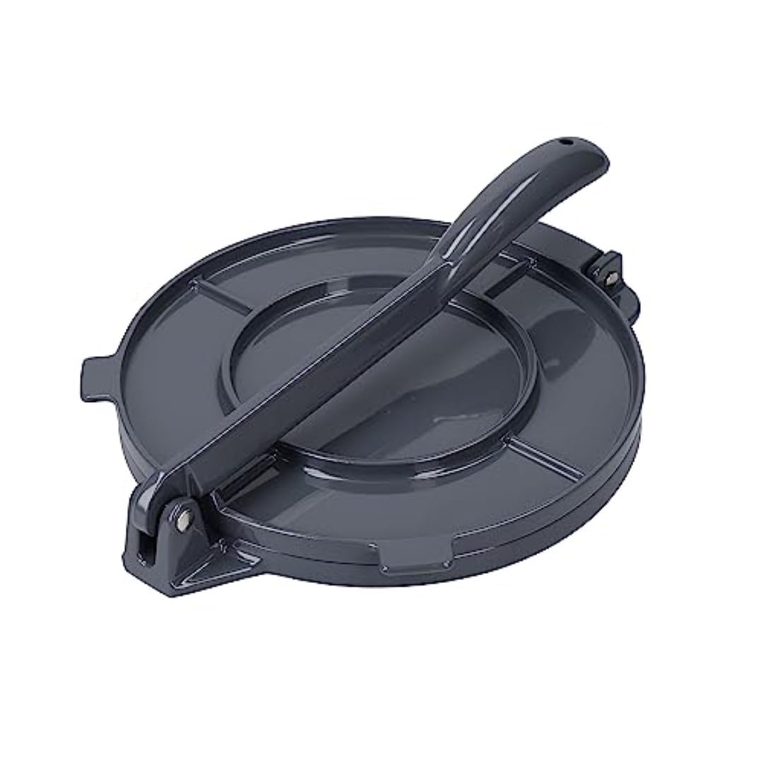 KitchenCraft World of Flavours Mexikanische Tortilla-Presse in Geschenkbox, Aluminium, 20 x 20 x 9