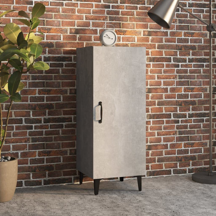 Sideboard Betongrau 34,5x34x90 cm Buffet Schrank Klein Kleine Kommode Kommoden & Sideboards Flur Kom