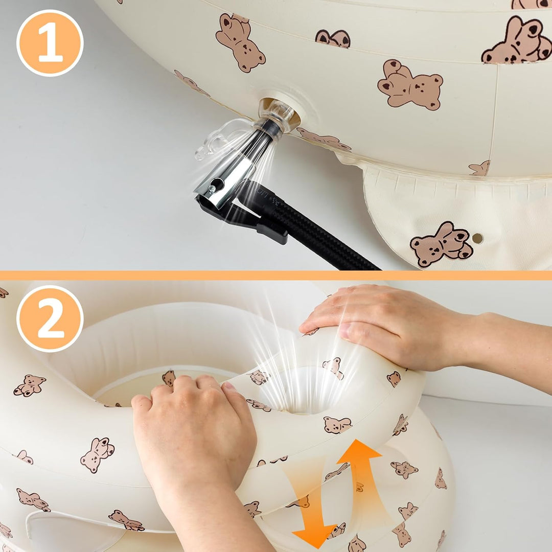 Tragbarer Aufblasbarer Babysitz Baby Sitzhilfe Sessel Leicht für 3 Monate bis 36 Monate Werkzeuglose