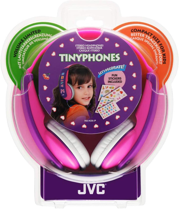 JVC HA-KD5-P-E Kinder Stereo Kopfhörer pink, Pink