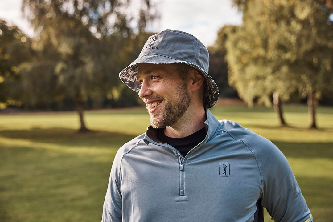 PGA TOUR Herren with Pom, Fleece Lined, Warm Winter Knitted Bobble Hat for Men and Women Beanie-Mütz