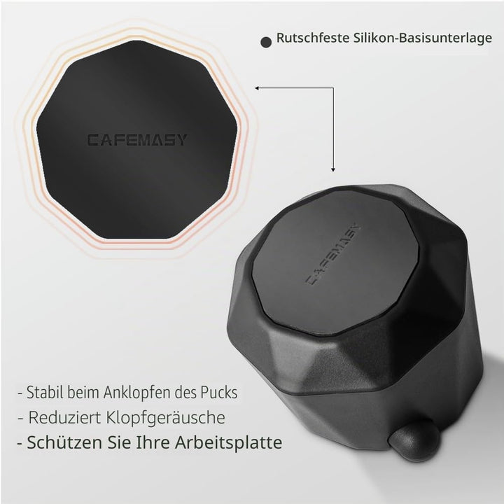 CAFEMASY Abklopfbehälter für Siebträgermaschine Barista Kaffee Zubehör Einzigartiges Design Rautenfö