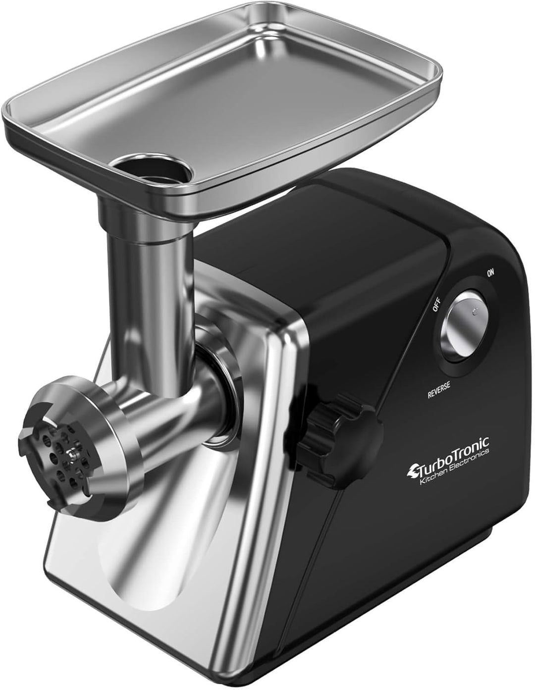 TurboTronic Elektrischer Fleischwolf Samurai – 2000W rostfreie Edelstahl Klingen Metallgetriebe best