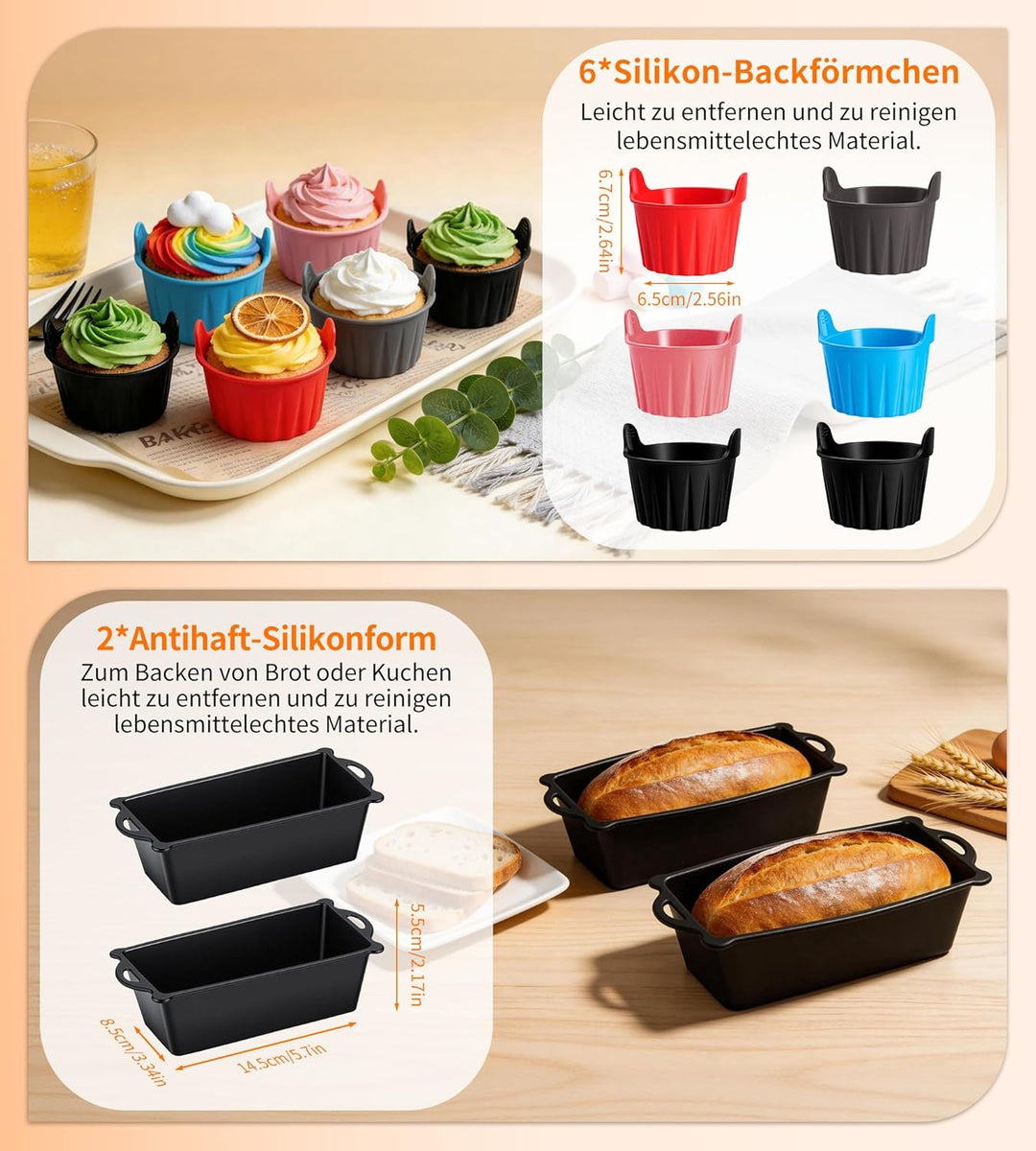 21PCS Silikonform Heissluftfritteuse für Philips NA460, Philips Airfryer 4000 serie 10L Airfryer Zub