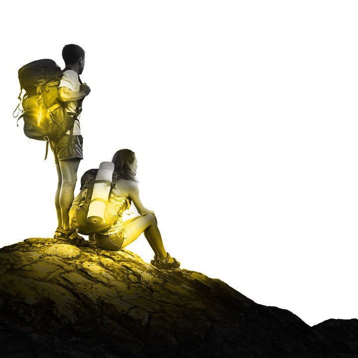 Cyalume SnapLight Knicklichter in Gelb (10-er Pack) - 15 cm Glow Sticks mit Haken am Ende - ultra he