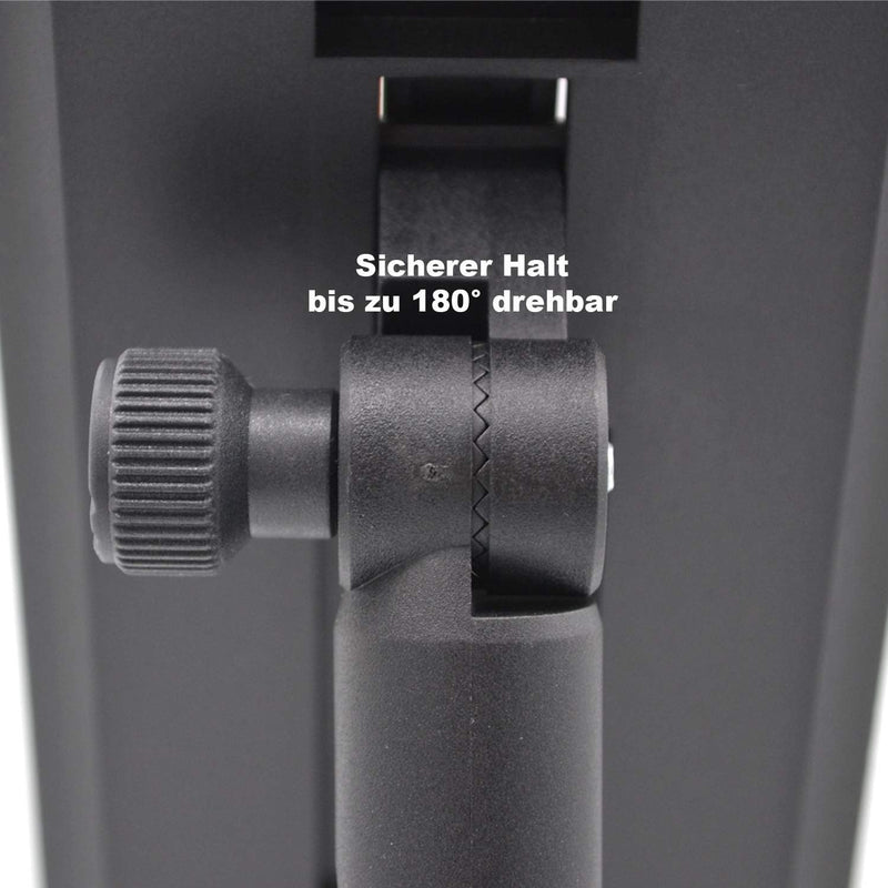 Sichttafelsystem Kassenständer A4 mit 5 Stk schwarz Rahmen Preislistenhalter mit festem Standfuss