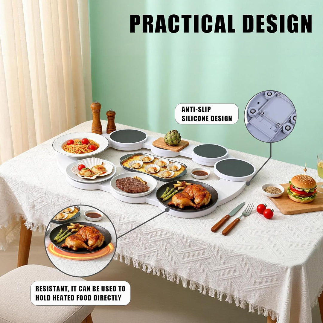 Drehplatte, Lazy Susan Drehteller Tablett ABS 360° Drehschale, Drehbares Tablett für Lebensmittel Dr